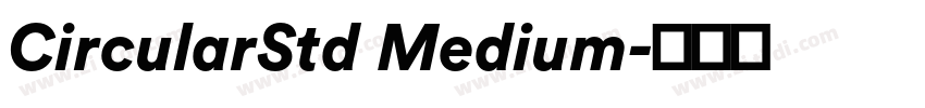 CircularStd Medium字体转换